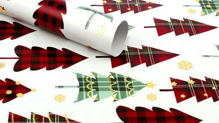 Оберточная бумага рождественской серии/бумага из алюминиевой фольги