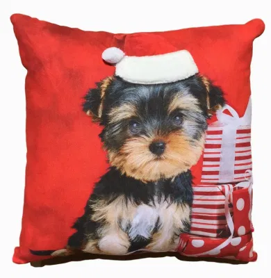 Креативная рождественская подушка Праздничные подушки так же забавны, как плюшевая игрушка папарацци с рисунком собаки