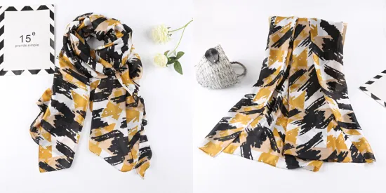 80X180cm Многофункциональный модный шелковый шарф, шали, шелковый хиджаб, длинный шарф